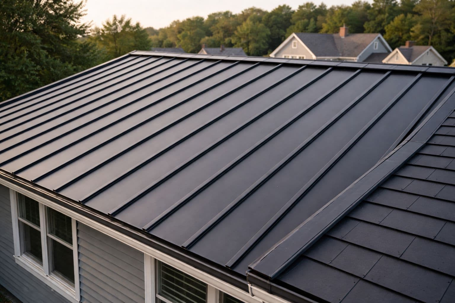 Standing seam metal by Roxaco Roofing